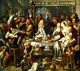 Jacob Jordaens The King Drinks painting